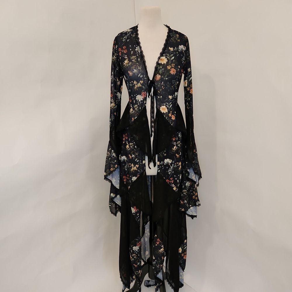 Dolls Kill Current Mood Floral Print Duster NWT SIZE S